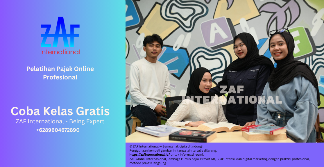 ZAF INTERNATIONAL - Pelatihan Pajak Online Profesional
